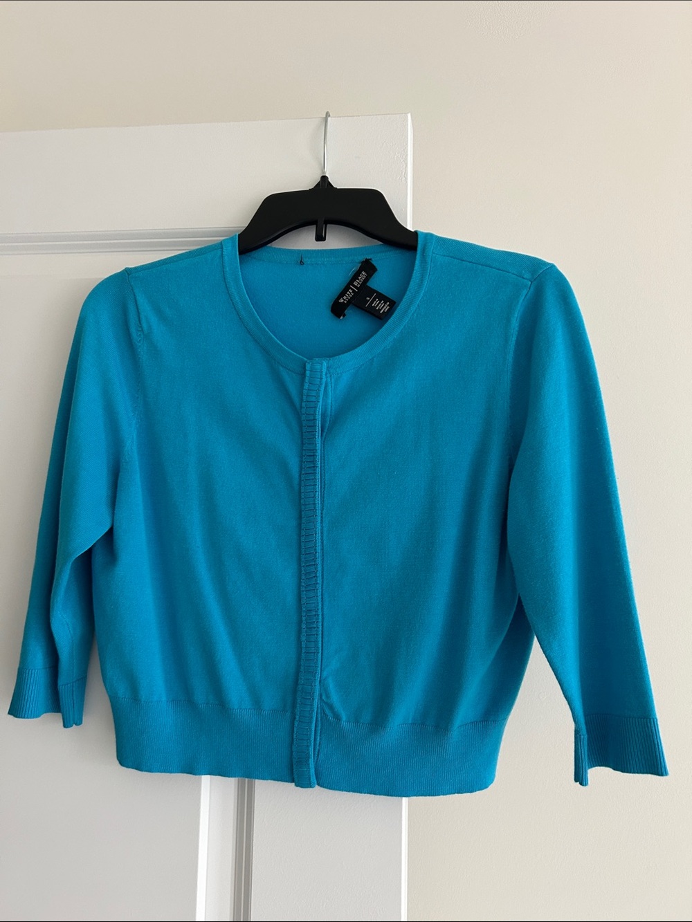 WHBM 3/4 Sleeve, Short Cardigan. Size S
